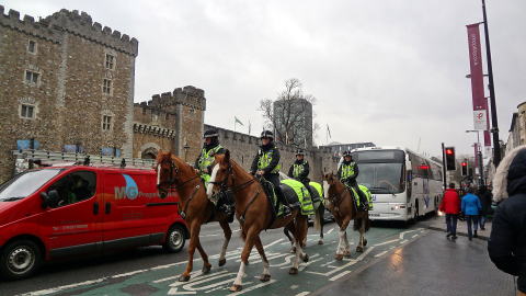 カーディフの騎馬警官