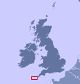シリー諸島の英国における位置