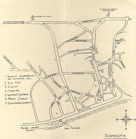 シドマスの街の地図